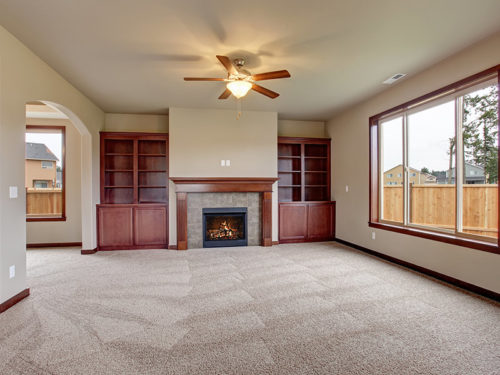 living room with cleaned carpets riverton ut