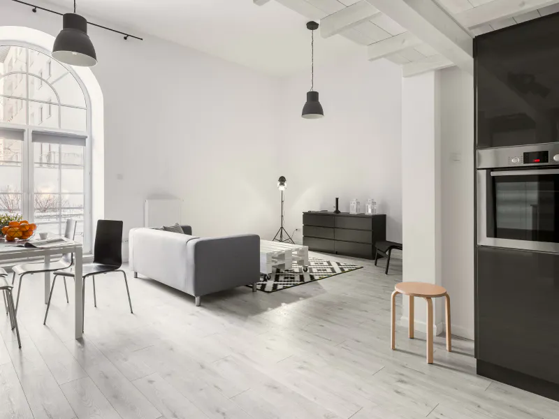 a houses living room with new vinyl flooring installed draper ut